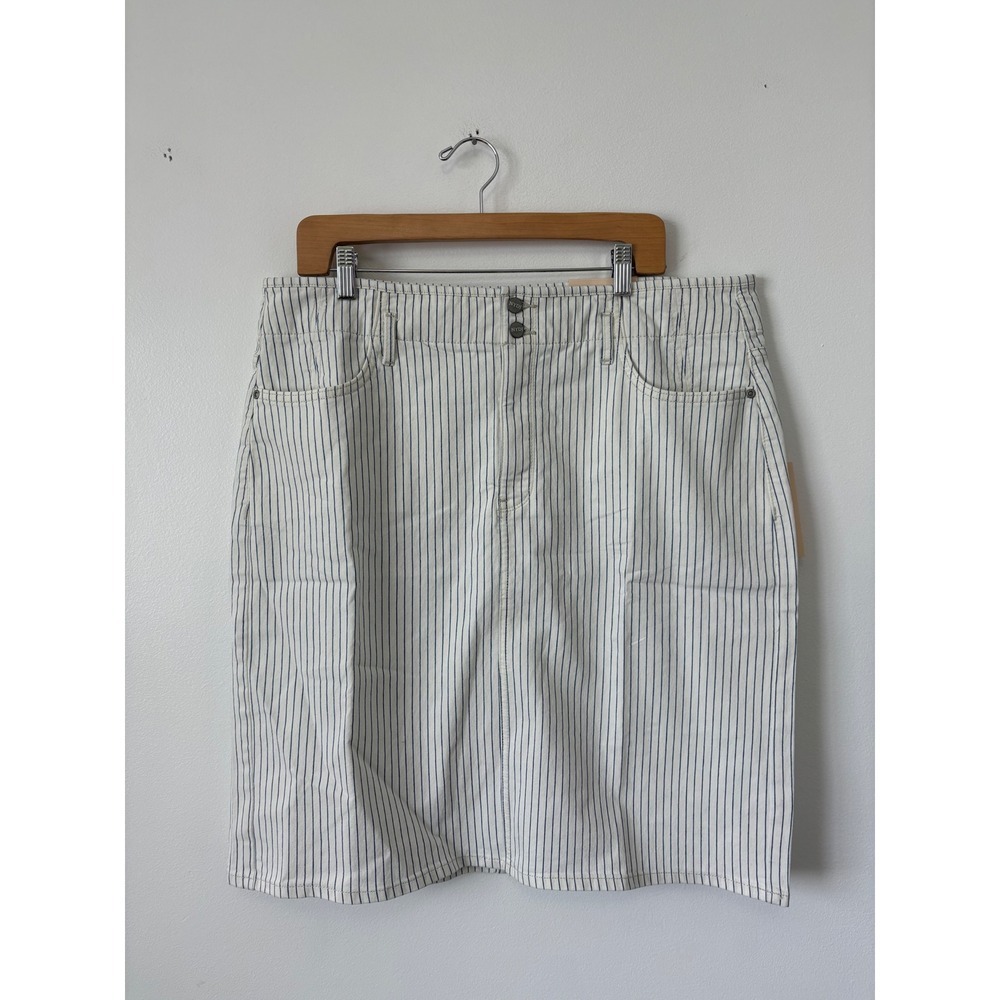 NWT - NYDJ High Waist Skirt – Palencia Stripe – Size 16 - Picture 2 of 6